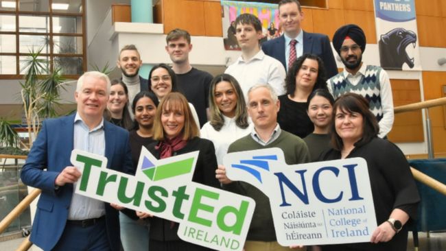 NCI awarded TrustEd Ireland International Education Mark